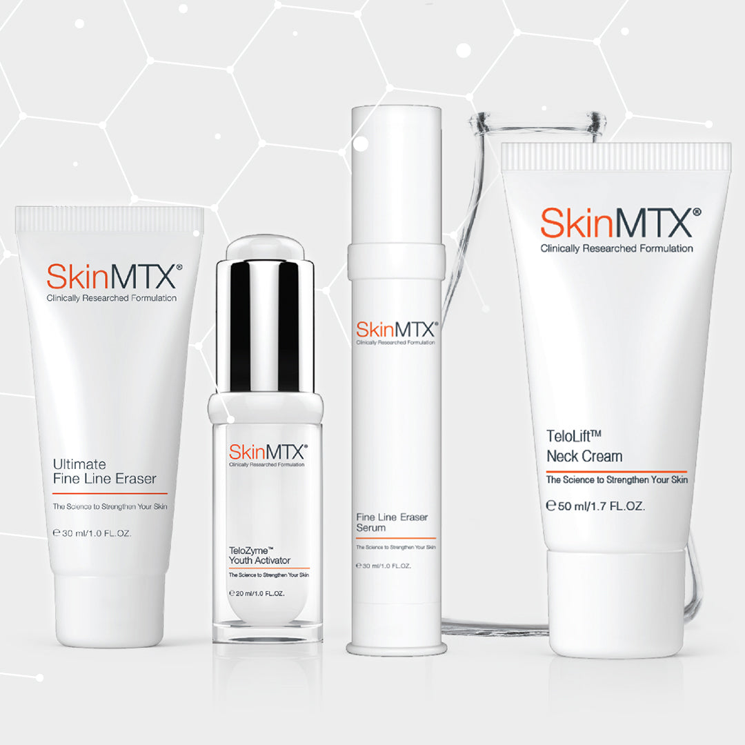 the skin MTX anti-ageing range of skincare products activate the skin's restorative ability for lasting youthful-looking skin.