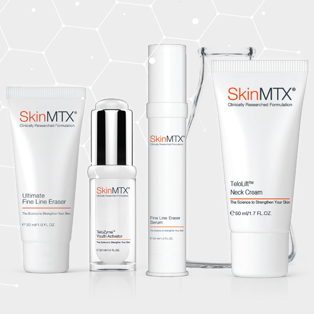 the skin MTX anti-ageing range of skincare products activate the skin's restorative ability for lasting youthful-looking skin.