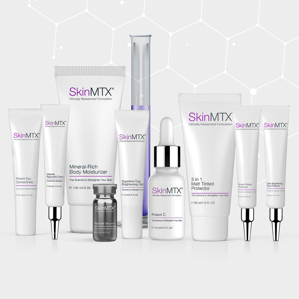 Skin MTX collection special care skincare consists of a repertoire of products to promote a rigorous skincare regimen.