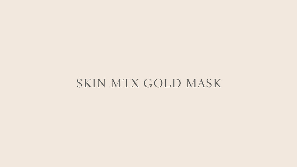 skin mtx gold anti-ageing facial being performed in clinic