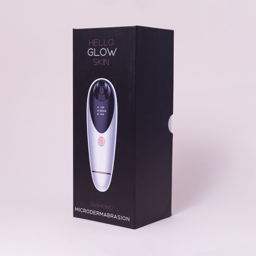 At-Home Microdermabrasion - Pearl White - Hello Glow Skin - Home Clinic Treatment - The Skin Boutique