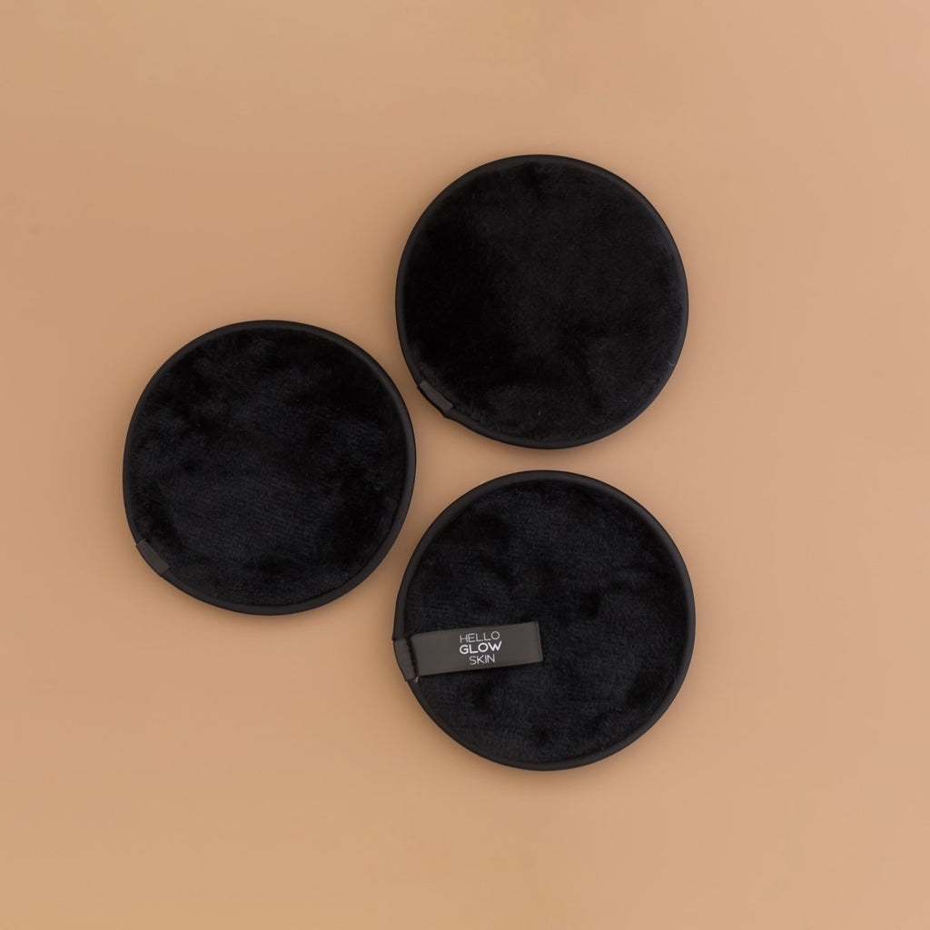 Glow Pads (3 Pack) - Black - Hello Glow Skin - Cleanser - The Skin Boutique