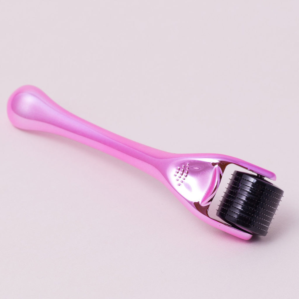 Limited Edition - Cosmetic Dermal Roller (0.5mm) - Hot Metallic Pink - Hello Glow Skin - Dermal Roller - The Skin Boutique