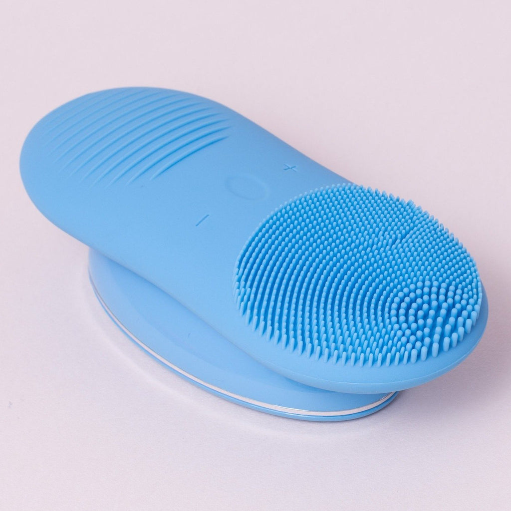 Sonic Cleansing Brush - Light Blue - Hello Glow Skin - Home Clinic Treatment - The Skin Boutique