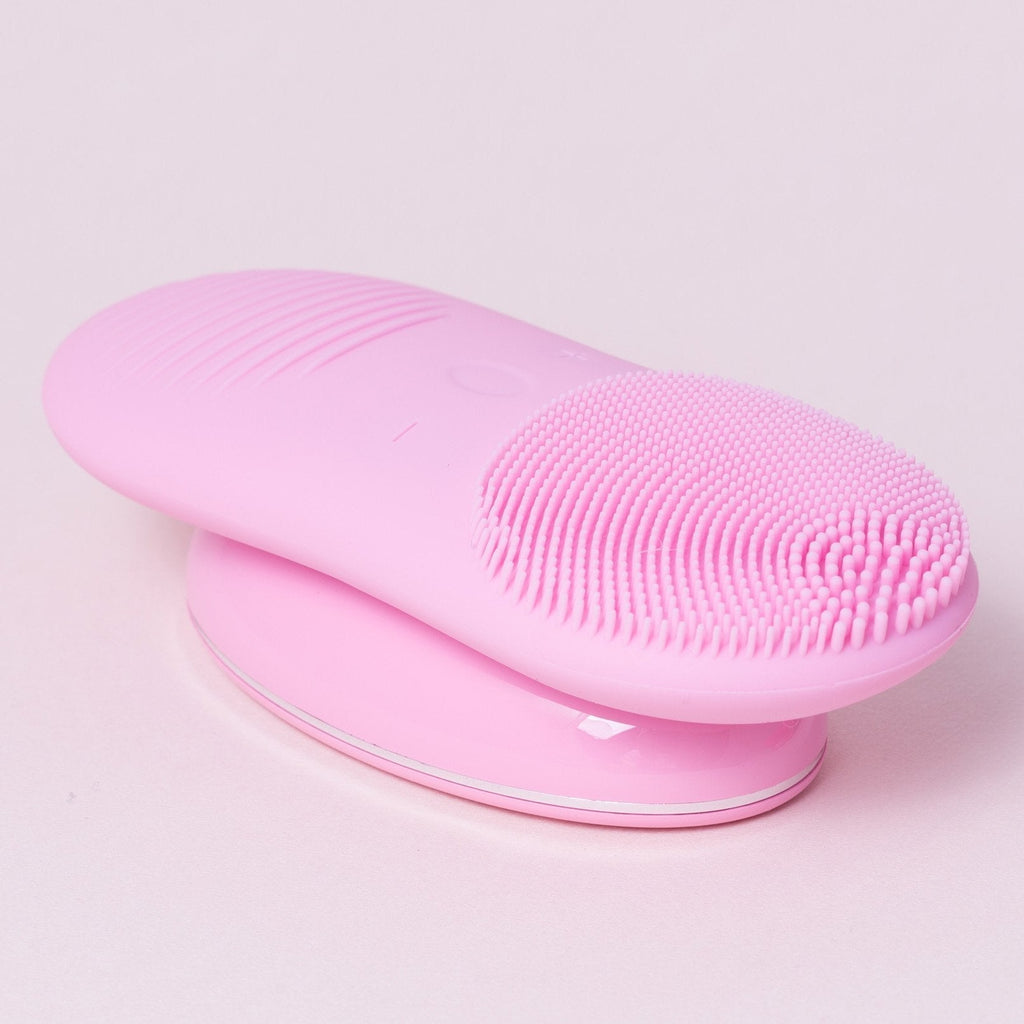 Ultrasonic Cleansing Brush - Light Pink - Hello Glow Skin - Home Clinic Treatment - The Skin Boutique