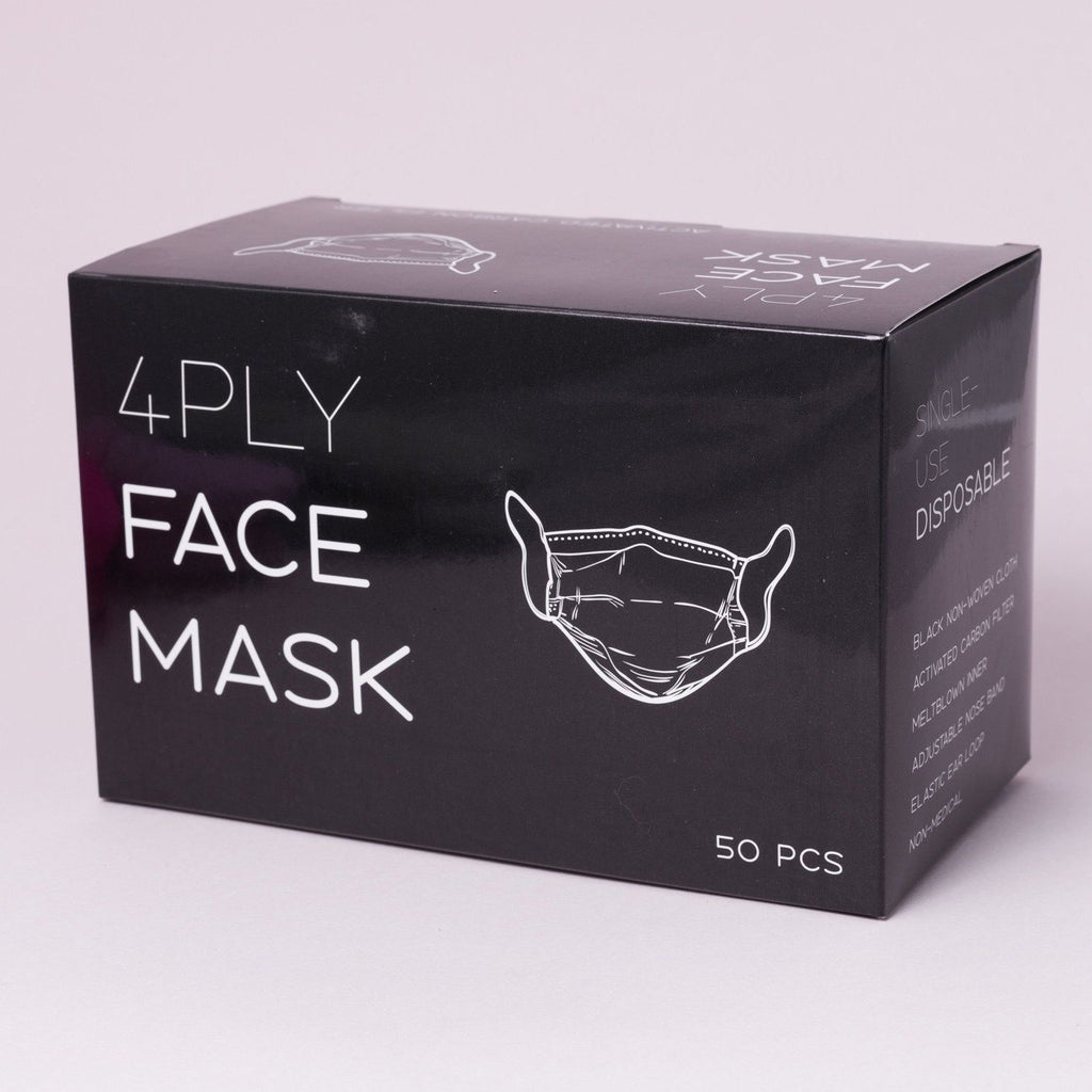 4 Ply Carbon Filtered Disposable Face Mask - 50 pcs - The Skin Boutique - Face Mask - The Skin Boutique