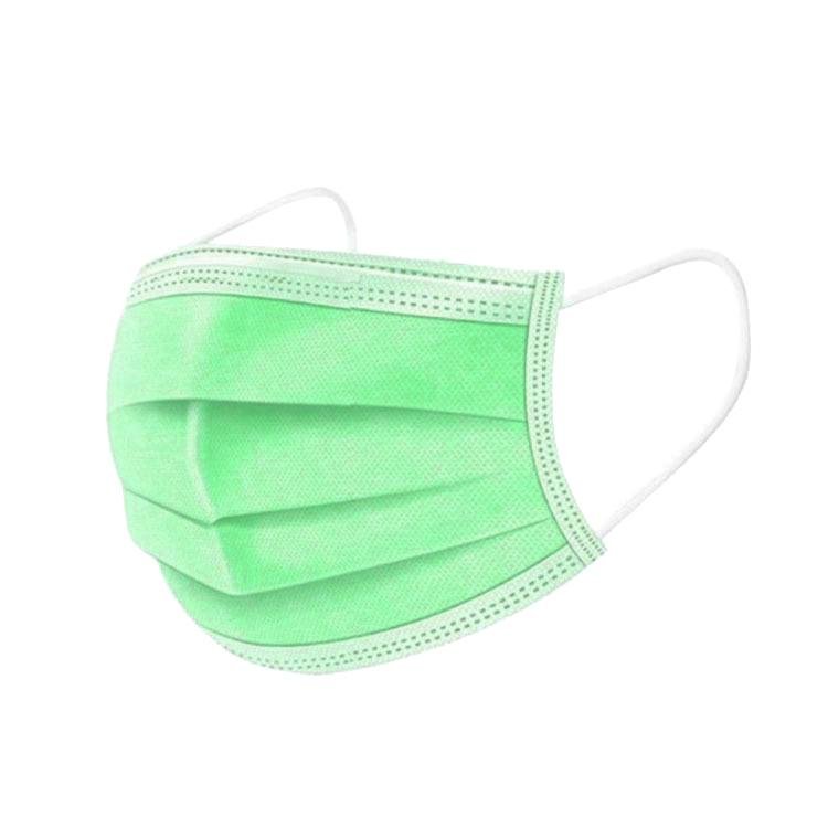 3-Ply Disposable Face Mask - 50 pcs Green - The Skin Boutique - Face Mask - The Skin Boutique