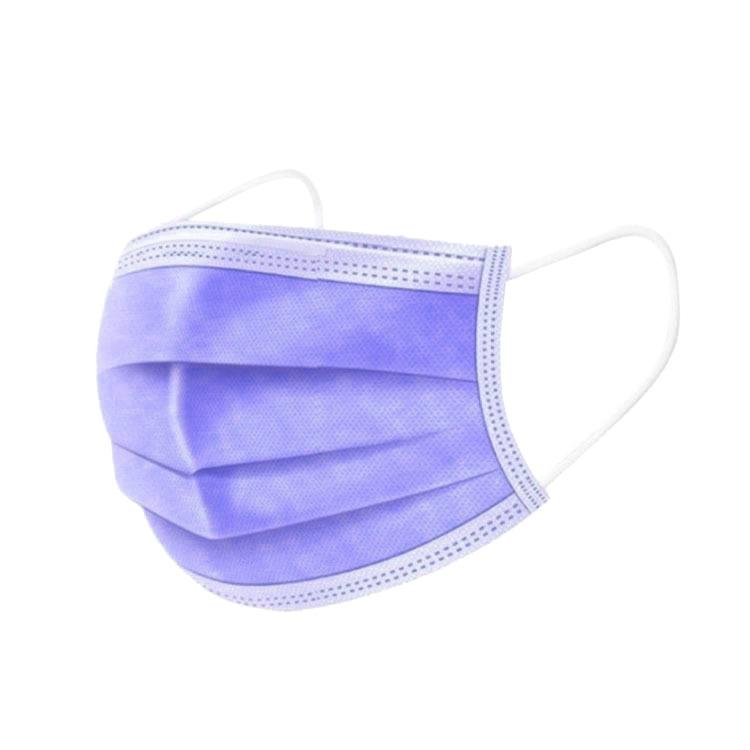 3-Ply Disposable Face Mask - 50 pcs Purple - The Skin Boutique - Face Mask - The Skin Boutique
